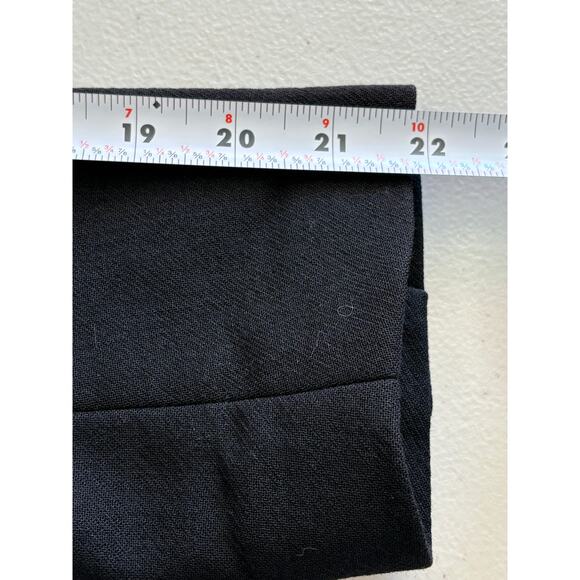 Banana Republic Womens SZ 6 Black Button Front Dual Pocket Cropped Office Blazer - Picture 9 of 11